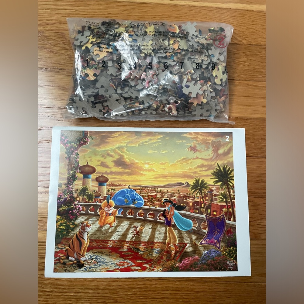 Disney Aladdin 400 piece puzzle with all the pieces